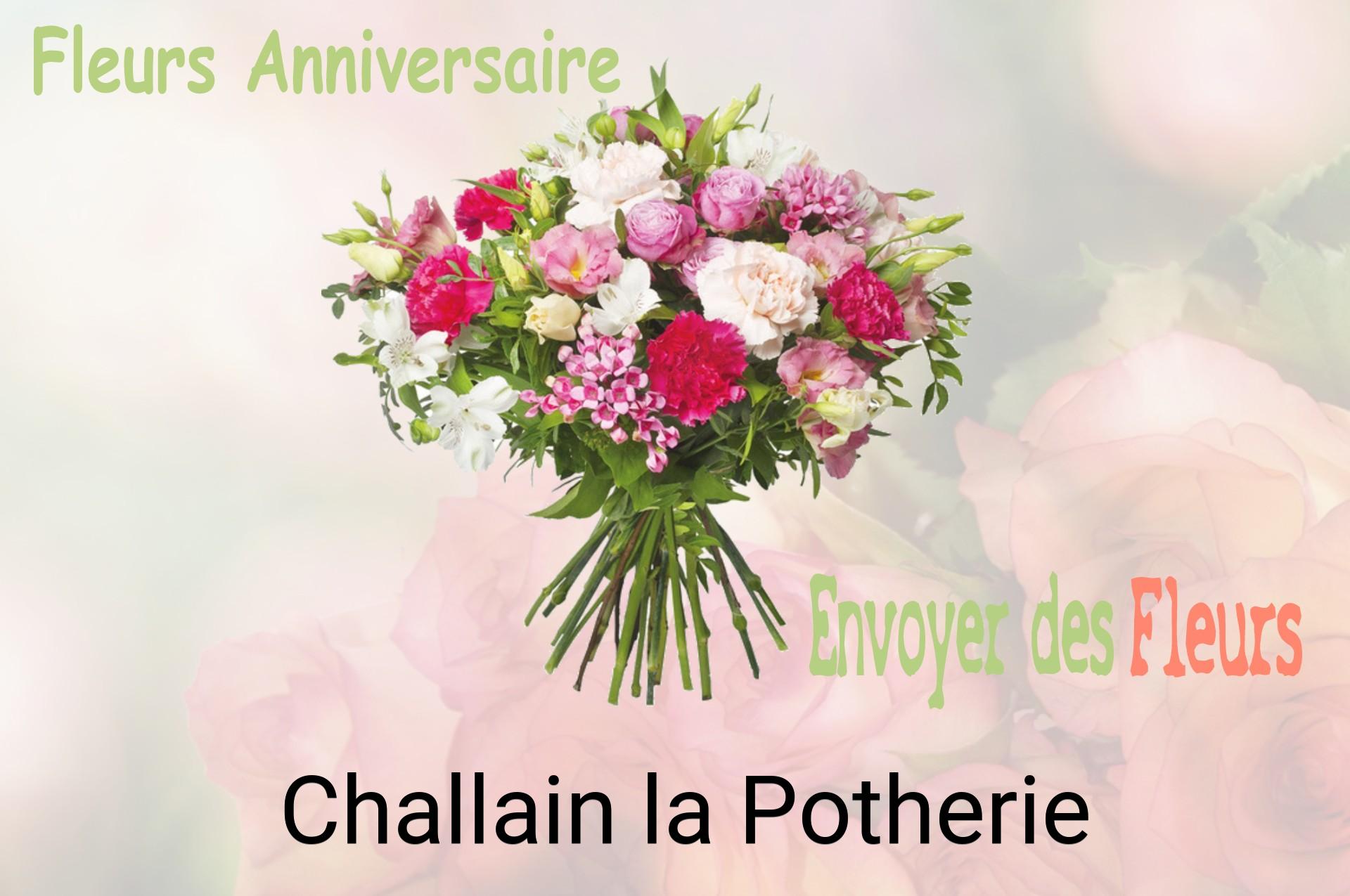 Bouquet de fleurs d’anniversaire livré à Challain-la-Potherie
